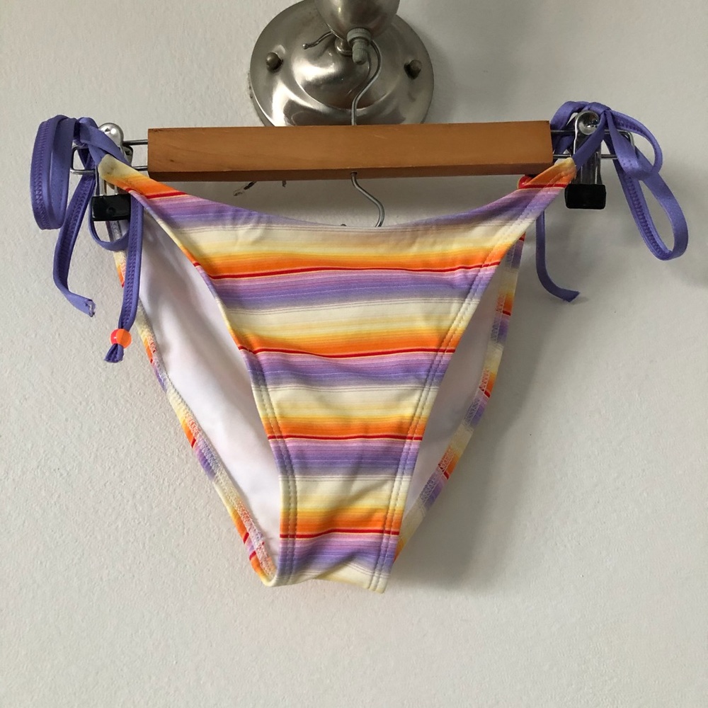 Vintage Letarte Striped Bikini Bottom Sz S